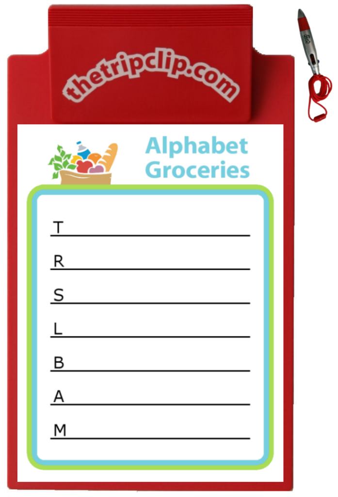Great for entertainment and learning! Challenge your child to find an item nearby that begins with each letter. Use it at a restaurant, in the airport, or anyplace you go with your kids. Each time you print it you'll get a different set of letters to practice those first letter sounds, handwriting, and spelling!