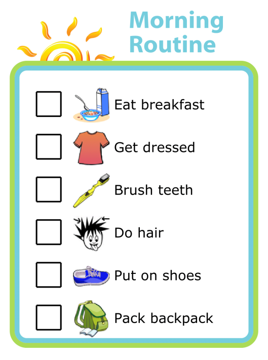 A solid morning routine can make a world of difference when you're trying to get the kids out the door for school every morning. This picture list is simple, nice to look at, and works well for kids of all ages. I used one with my kids until they were around 10 or 11 and could remember all of this on their own. You can print this as is for free, or edit it to make it just right for your family.